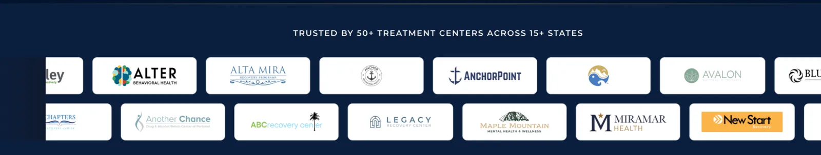 Behavioral health treatment centers that trust elev8 for referral and partner growth